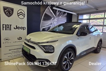e-C4 X EV136 50kWh ShinePack SalonPL Gwrancja Dealer Vat23% Leas 101%
