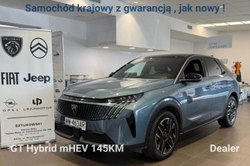 1.2 Hybrid 145KM mHEV GT e-DCS6 SalonPL Gwarancja Dealer Vat23%