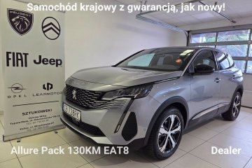 Allure Pack 1.2 PureTech 130KM EAT8 SalonPL Gwrancja Dealer Vat 23%